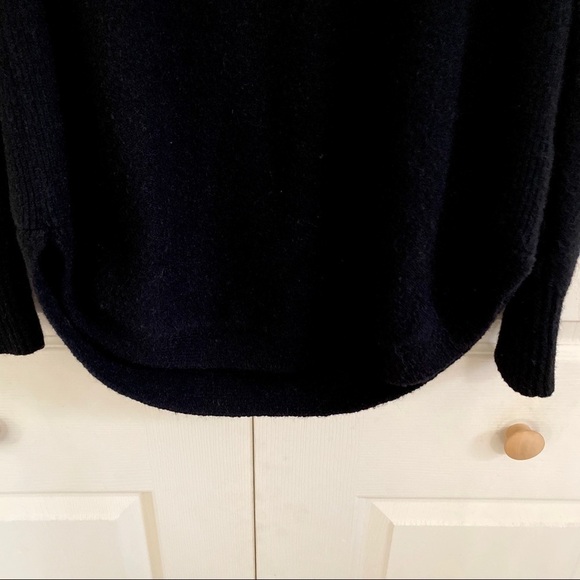 Moth by Anthropologie Georgia Cowl Neck Black Tunic Sweater - Picture 5 of 9
